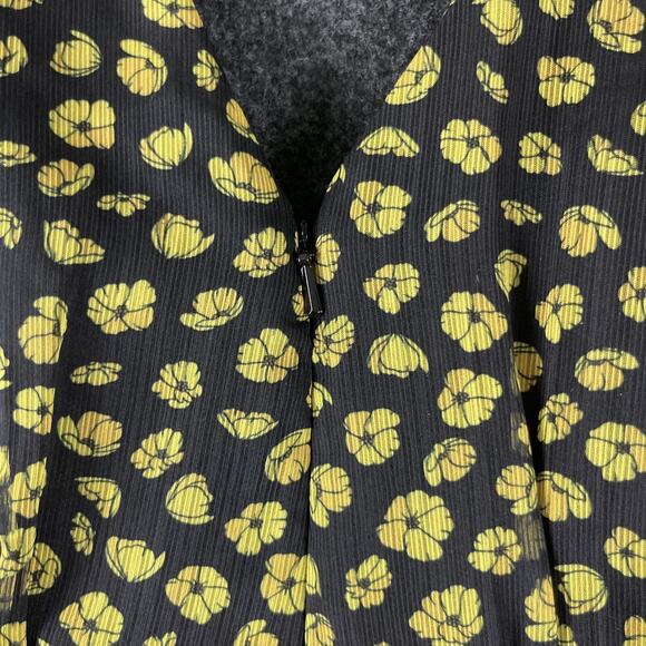 La Maison Talulah Halo Midi Dress Womens Medium Floral V Neck High Low Ditsy - Picture 16 of 16